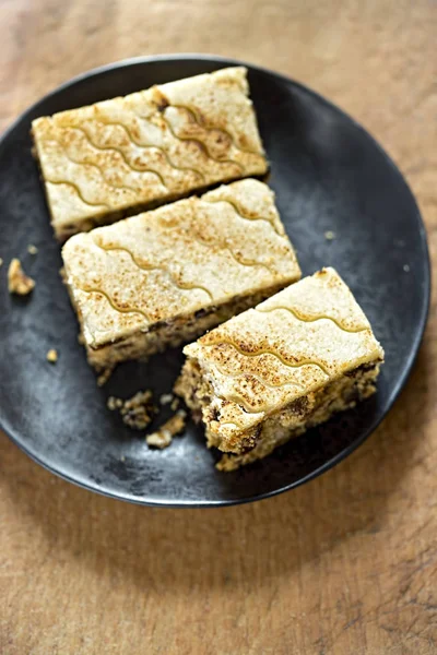 Bolo de frutas com maçapão — Fotografia de Stock