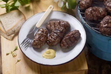 Traditional Romanian mici