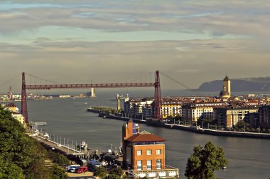 Tarihi Vizcaya Köprüsü Portugalete, İspanya