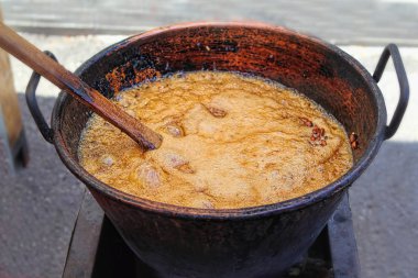 Pot karamel, şekerli badem, Sineu Pazar, İspanya yapma