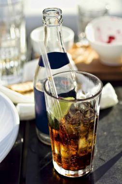 Pepsi buz cam Restoran tablo ile 