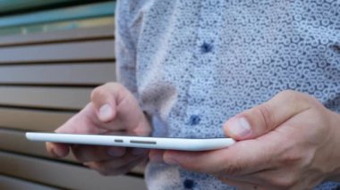 Online bankacılık beyaz Tablet Pc ile