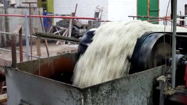 工業用砂糖コンベヤ生産ライン工場 — ストック動画