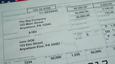 W2 vergi formu kadın kişi için