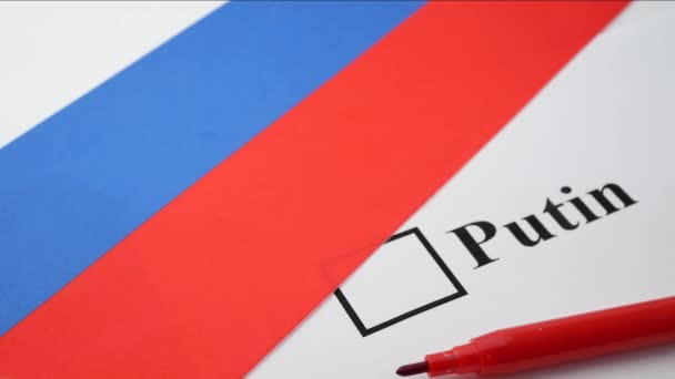 俄罗斯的选举概念 — 图库视频影像