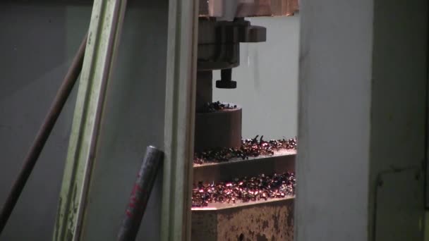 Utensile Taglio All Atto Tornitura Meccanica Lavorazione Dei Metalli Praticare — Video Stock