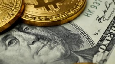 Bitcoin Btc altın 100 dolar faturalarında döndürme