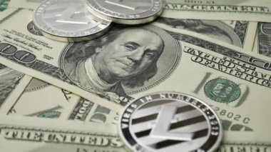 Litecoin Ltc sikke 100 dolar faturalarında döndürme