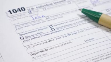 Erkek El Doldurma 1040 Vergi Formu