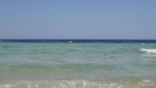 Eau mer ou océan sur la plage — Video