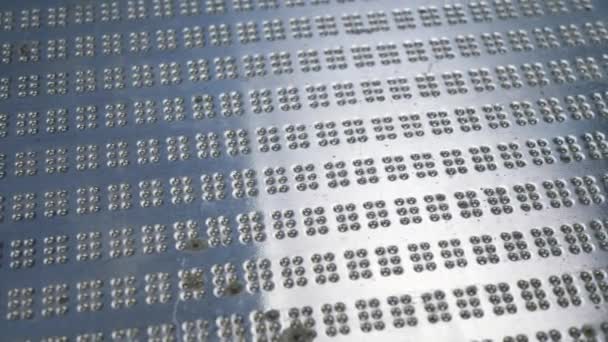 Sistema de escritura táctil Braille — Vídeo de stock