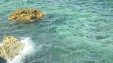 Water suface in bay with water suface in bay