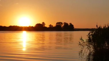 Sunrise Over river Surface