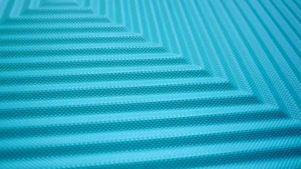 Turquoise lines on plastic texture — Stock Video