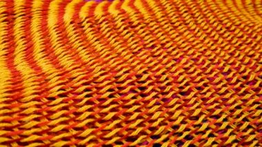 Orange color and red knitted fabrics