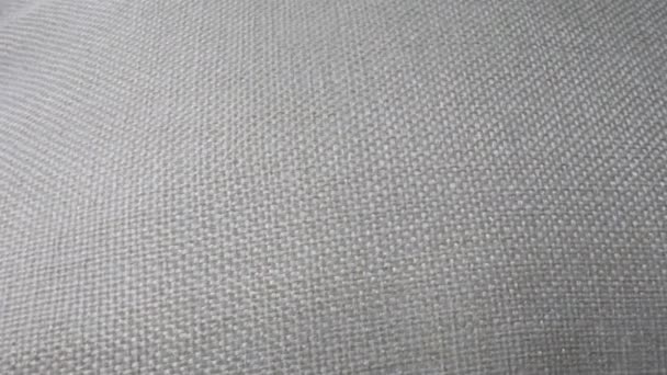 Surface textile en tissu gris — Video