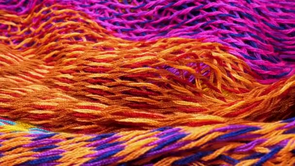 Tissu tricoté suface pour fond abstrait — Video