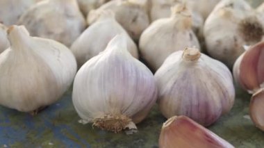 Taze, kaba, ekosistem sarımsaklı, bölümlü.