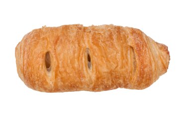 Tatlı puf böreği topuz ile elma reçel, üzerinde beyaz backgrou izole