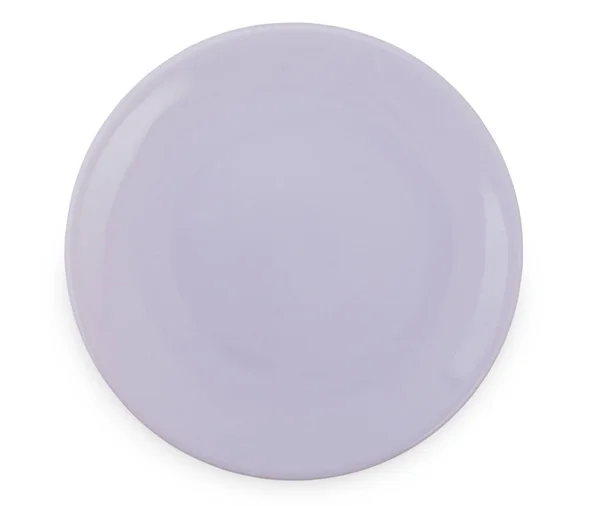 Luz suave violeta vazio placa elegante isolado no branco, top v — Fotografia de Stock