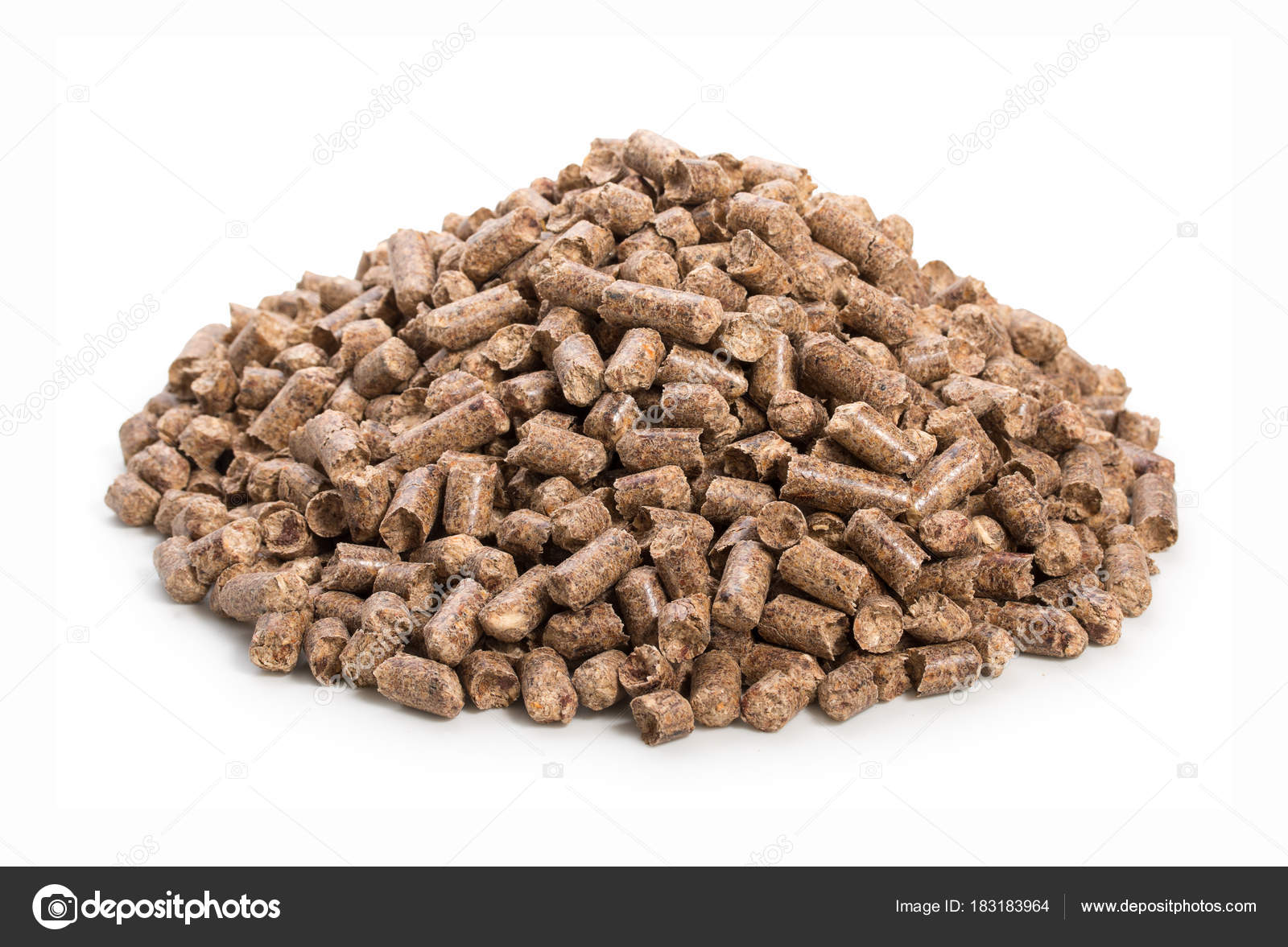 Mucchio Di Ciuffi Legnose Pellet Di Lettiera Per Gatto Coniglio