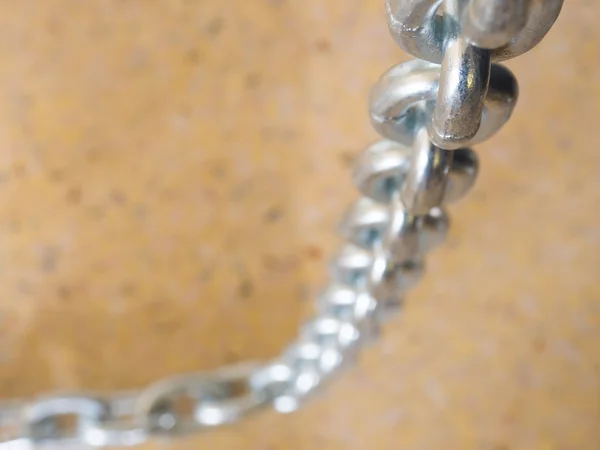 Close-up van metalen ketting . — Stockfoto