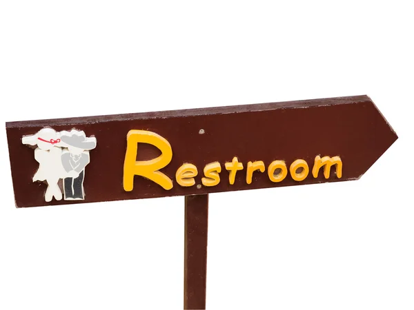 Outdoor Signs, restroom, isolated on white background. — Φωτογραφία Αρχείου
