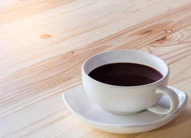 kahve fincanı çam ahşap tablo.