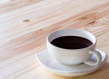 kahve fincanı çam ahşap tablo.