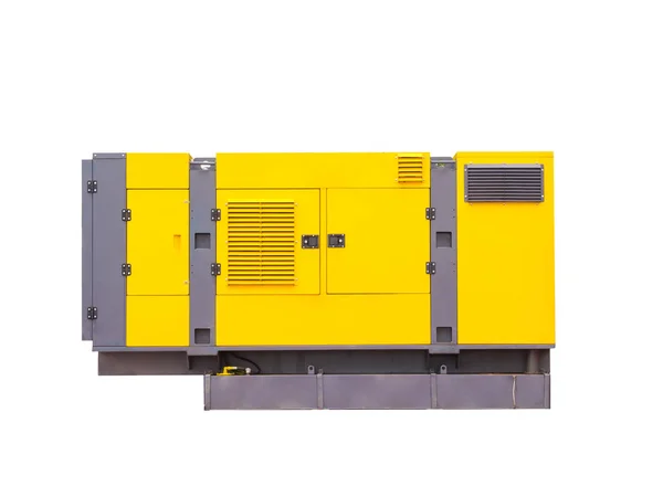 Mobile diesel generator for emergency electric power. isolated on white background. clipping path. — Stock Photo, Image