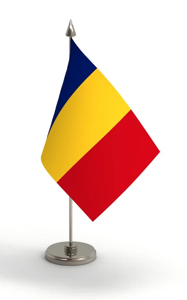 Roménia Bandeira — Fotografia de Stock
