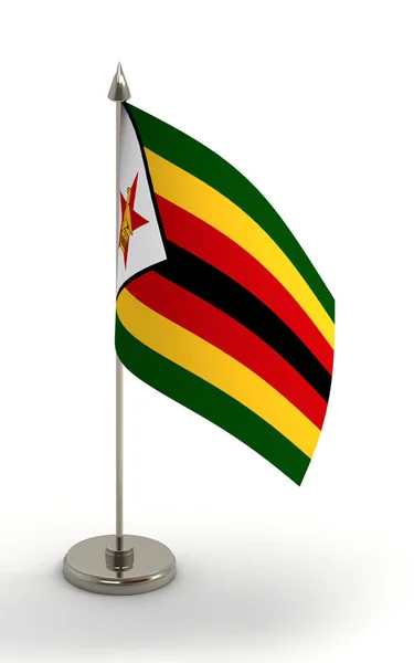 Bandeira do Zimbabué — Fotografia de Stock