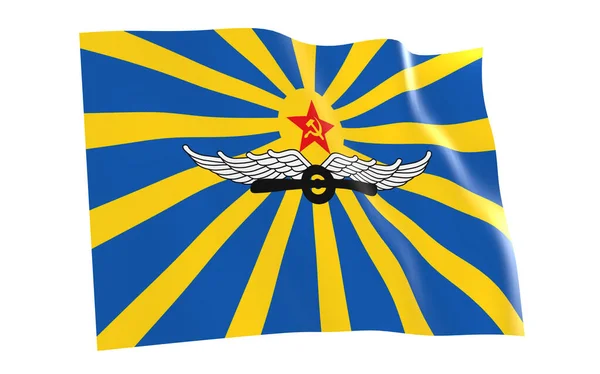 Bandera Fuerza Aérea Soviética Ejército Urss Render Imagen De Stock