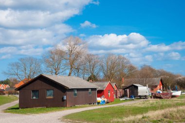 Şehir, Klintholm tarih Pzt Danimarka balıkçılar kabin