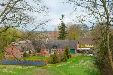 Falster adasında Danimarka çiftliği