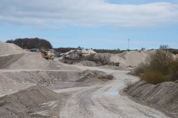 Cantera de piedra caliza Faxe en Dinamarca — Foto de Stock