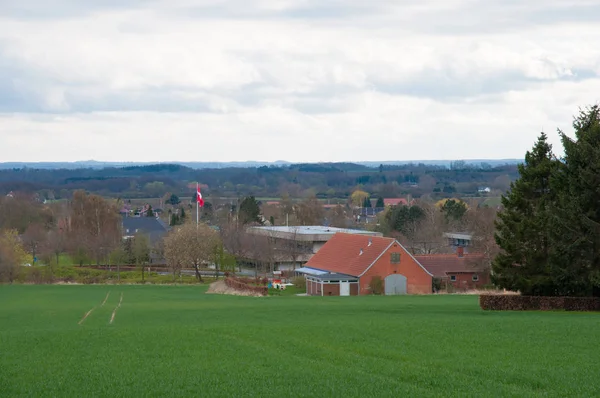 Paysage près de Faxe en Danemark — Photo