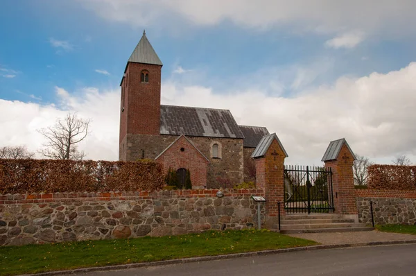 Kościół Kirke Fenneslev w Danii — Zdjęcie stockowe