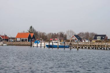 Spodsbjerg, Danimarka - 1 Nisan 2017. Danimarka spodsbjerg bağlantı noktası