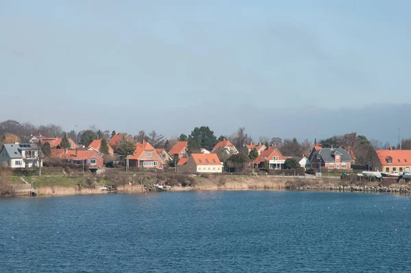 Stad van Kalvehave in Denemarken — Stockfoto