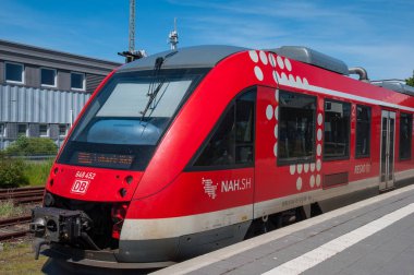 Puttgarden, Almanya - 25 Mayıs. 2017. Deutsche Bahn Bölgesel tren 