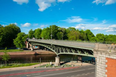 Lubeck Almanya'da Burgtor Köprüsü