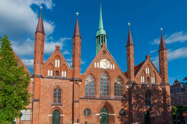 Nemocnice Svatého Ducha v Lübeck Německo — Stock fotografie