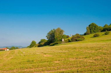 Almanya'da Ilsenburg yakınlarındaki bir tepe üzerinde alan