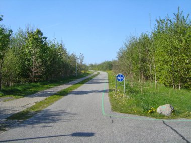 Bisiklet yolu Aalborg Danimarka 