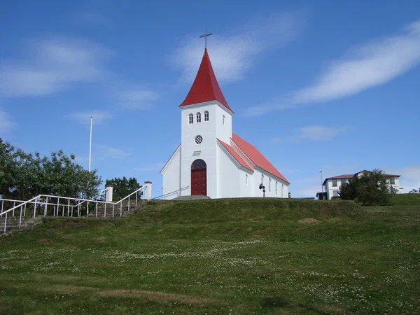 Iglesia de Hrisey en Islandia —  Fotos de Stock