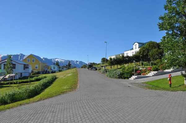 İzlanda'daki Hrisey Köyü — Stok fotoğraf