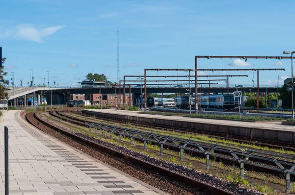 Ольборг железнодорожный вокзал Дания — стоковое фото