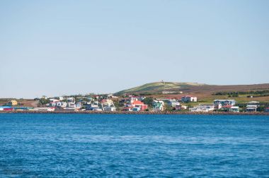 İzlanda'daki Hrisey Adası 