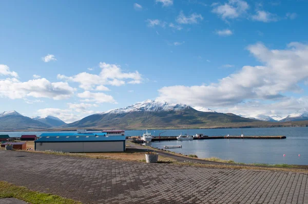 İzlanda'daki Hrisey Harbor